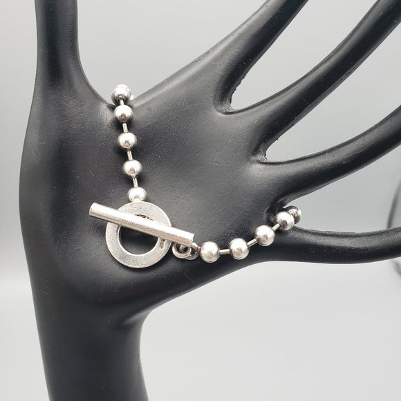Gucci .925 Sterling Silver Ball Chain Bracelet - Picture 1 of 5